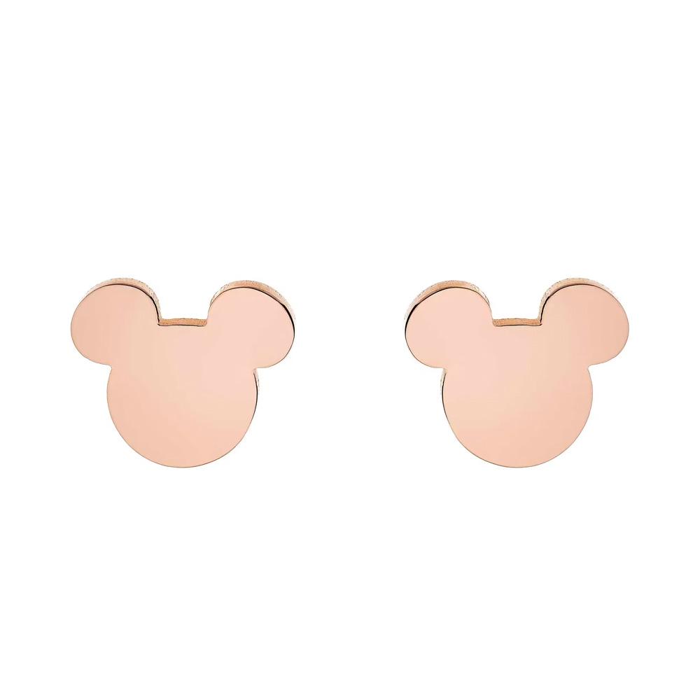 Orecchini Disney Mickey Mouse acciaio lastra rosa