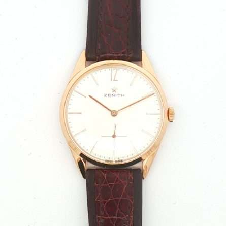 Zenith Oro rosa 18kt Manuale Silver 35 mm