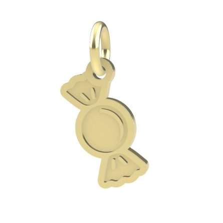 18kt yellow gold Candy pendant Dedie