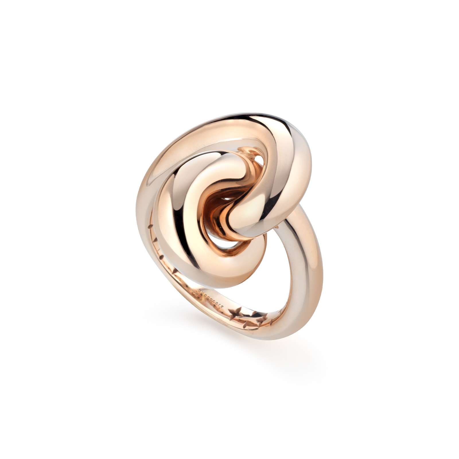 Anello Buonocore Loopy oro rosa 18kt nodo lucido