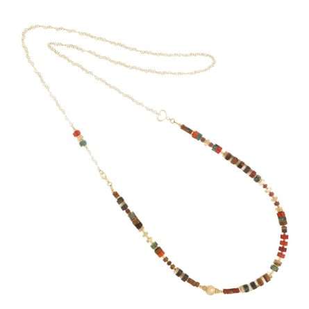 Maman et Sophie CLUSA6SFMP Madreterra Necklace in 925 Silver and Gold