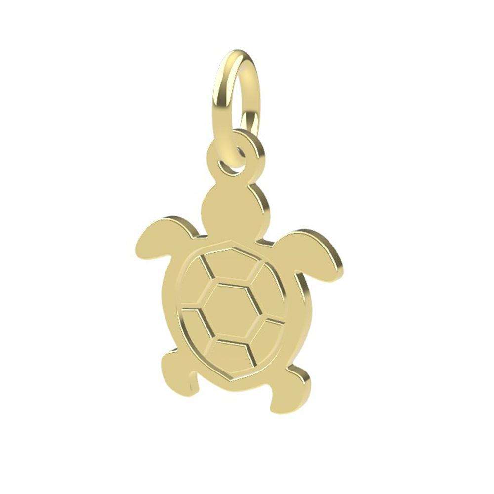 18kt yellow gold Turtle pendant Dedie