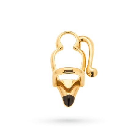 Portavasos WithThee en oro amarillo de 18 ct y esmalte negro