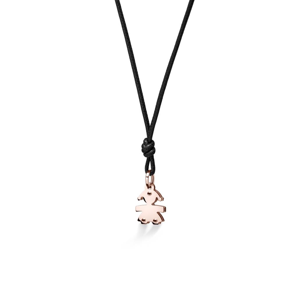 Colgante leBebé LBB049 Clásico niña oro rosa h1,00 cm
