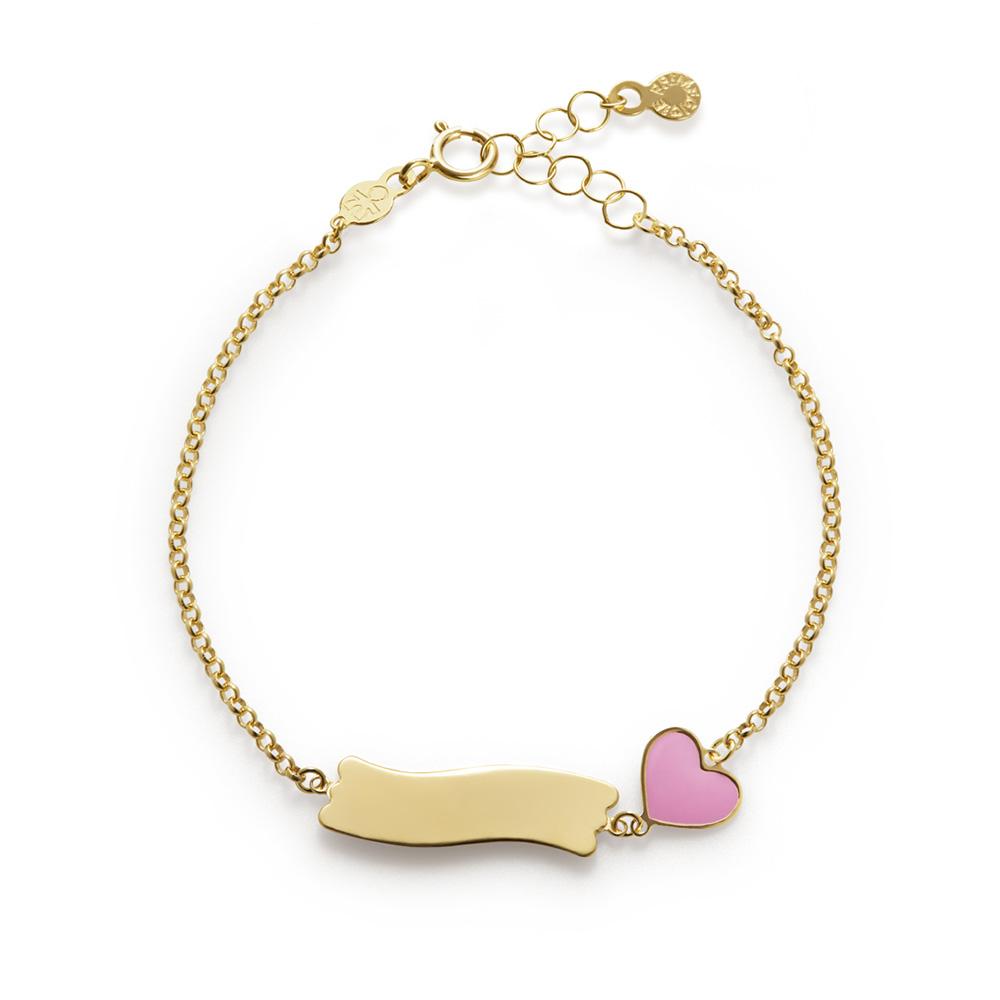 Bracciale leBebé PMG029-B Fortuna Cuore piastrina oro giallo