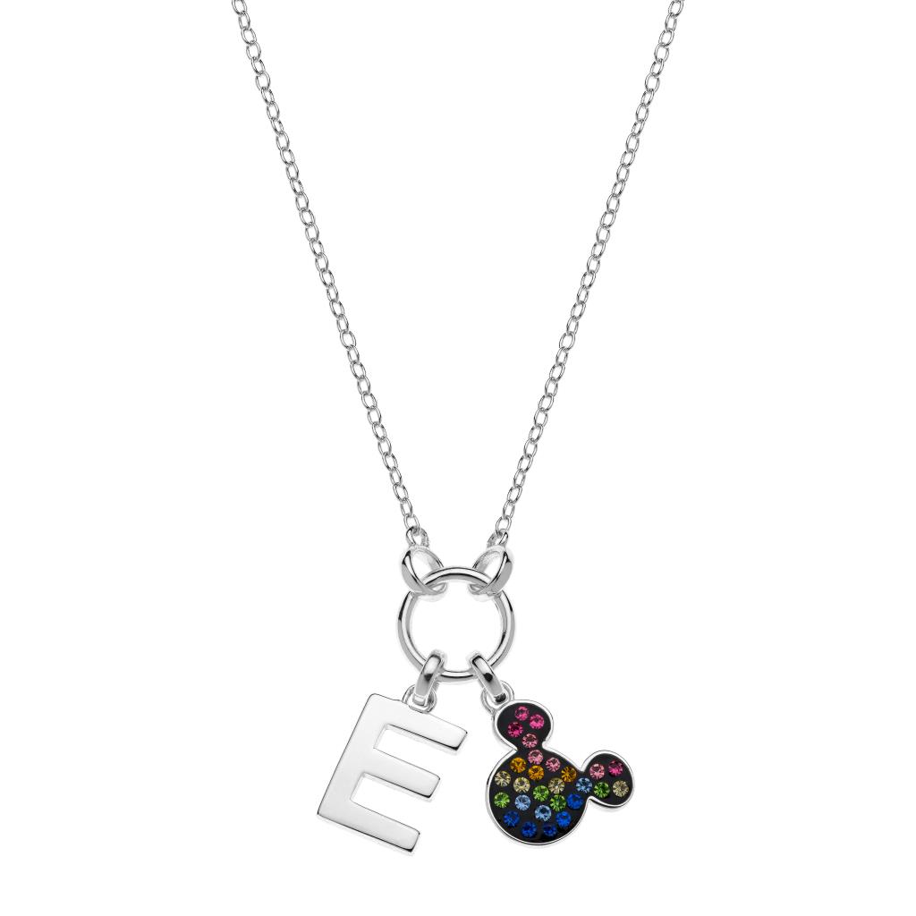 Collana bambini Lettera E Disney Mickey Mouse