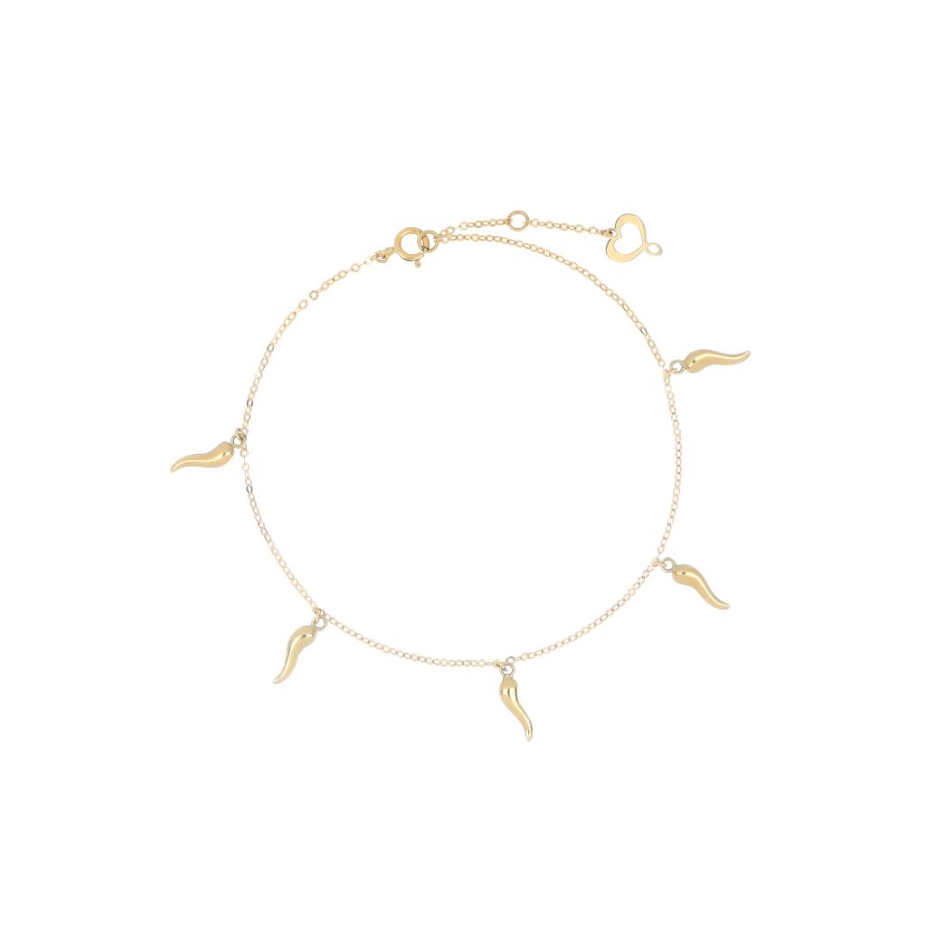 Maman et Sophie BRTIE5 bracelet with five lucky horn charms