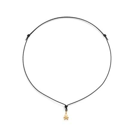 leBebé LBB942 pendant baby silhouette yellow gold eco cord