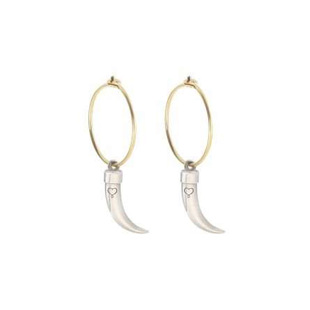 Par de pendientes Maman et Sophie ORTAL0CORAG Talismanes Plata 925