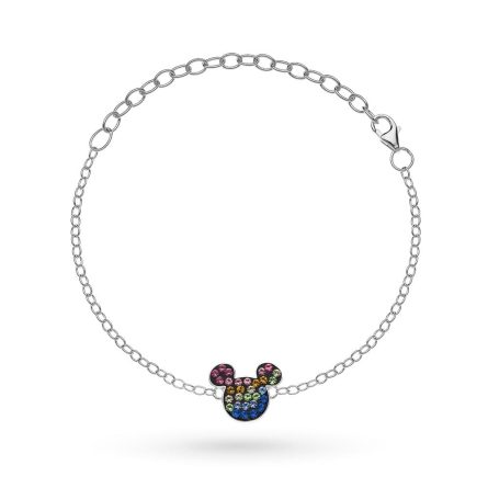 Bracciale bambini Disney Mickey Mouse cristalli colorati