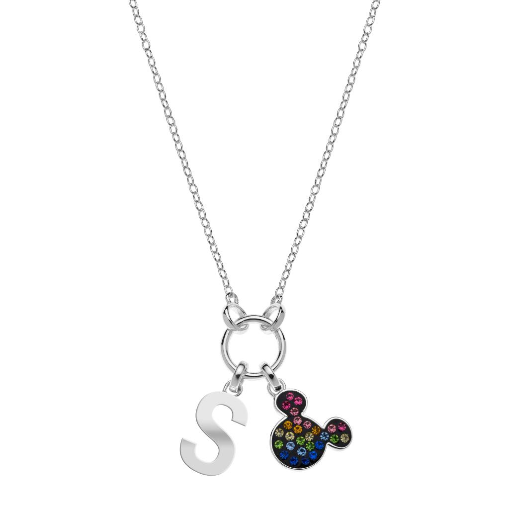 Collana bambini Lettera S Disney Mickey Mouse