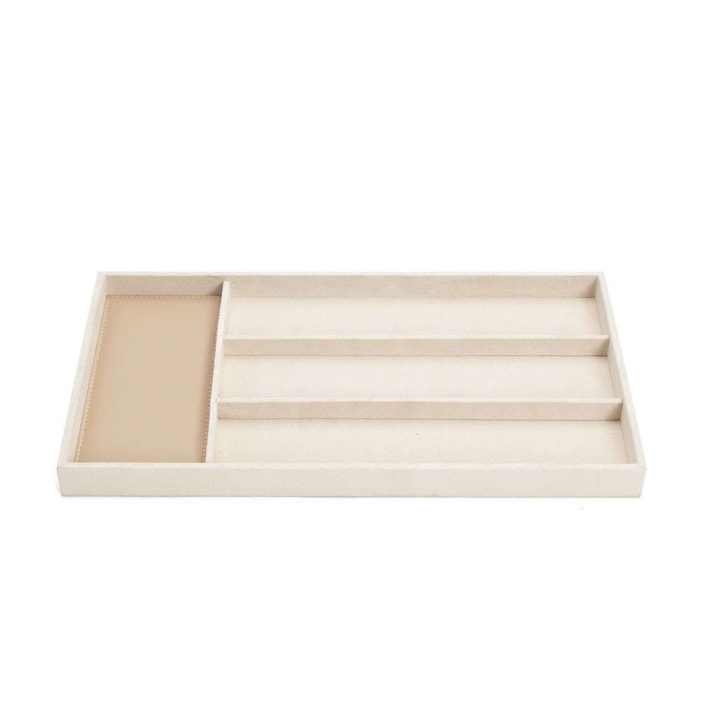 Wolf Bandeja para reloj con correas - Beige