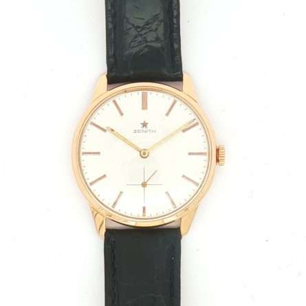 Zenith Oro giallo 18kt Manuale Silver 35 mm
