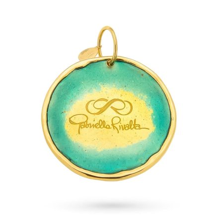 18kt yellow gold Gabriella Rivalta pendant with Flowered Tree