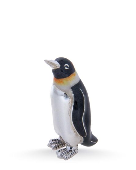 Pinguino piccolo smaltato soprammobile ST154-4