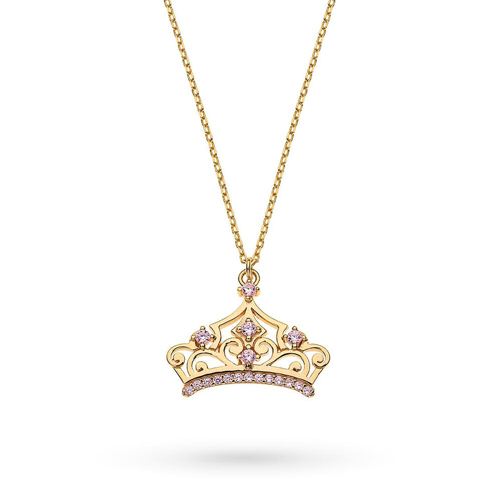 Collana bambini Disney Princess Argento 925 Zircone colorato