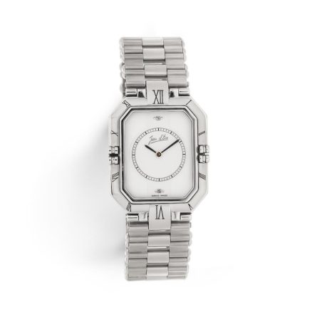 Jean d'Eve steel watch white dial diamonds
