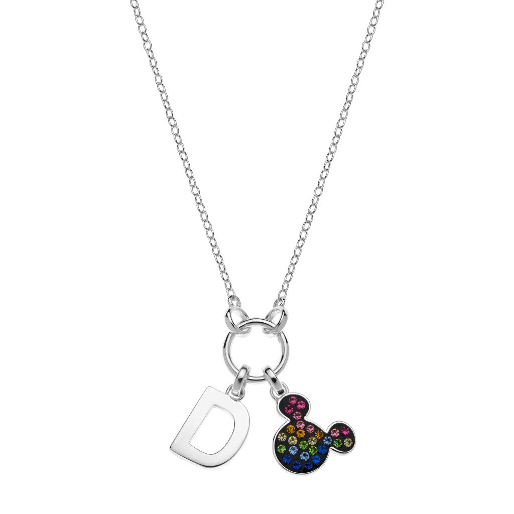 Children's Necklace Letter D Disney Mickey Mouse