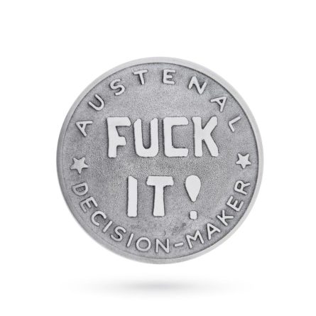 925 silver decision coin DoIt FuckIt
