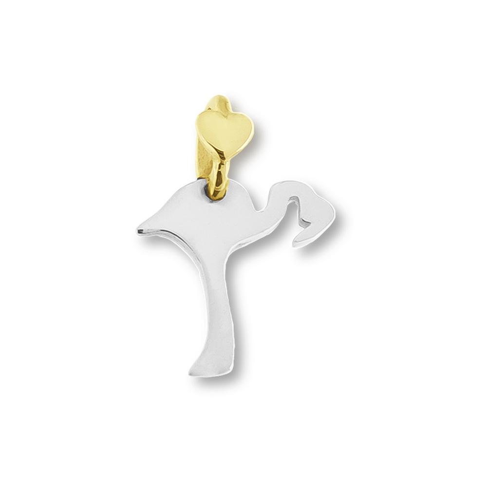 Flamingo Pendant Animaletti Collection Edoardo Mariani