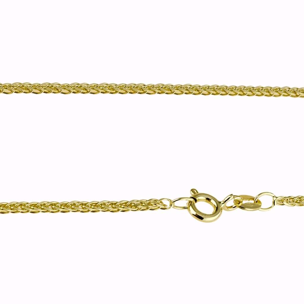 Cadena cola de zorra sección cuadrada 1,20 mm de ancho, 45 cm (40/50/60 cm disponible)