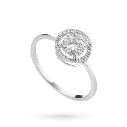 Anello LeLune Diamonds Magic oro bianco e diamanti 0,15ct