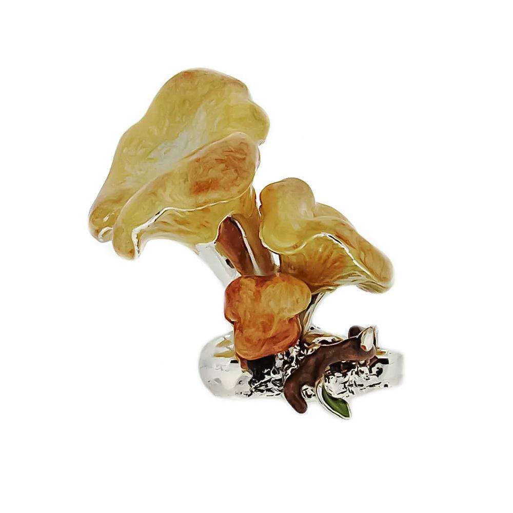 Glazed Chanterelle Mushrooms ornament Saturnoo ST190