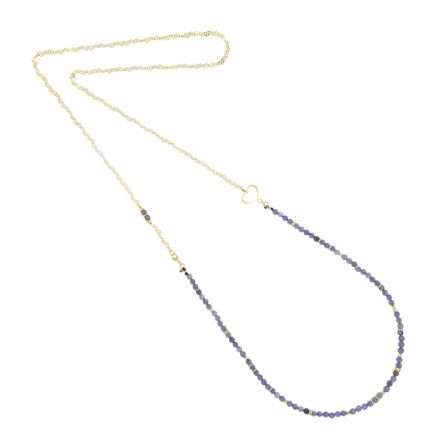 Long Tanzanite Necklace & Maman Heart Maman et Sophie