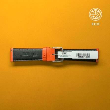 Cinturino waterproof ecologico imbottito arancione 22-20mm