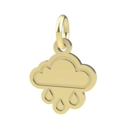 18kt yellow gold Cloud pendant Dedie