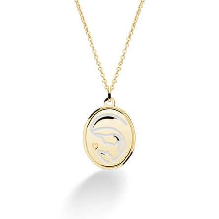 Collana leBebé PMG083 Proteggimi ciondolo Madonnina oro giallo