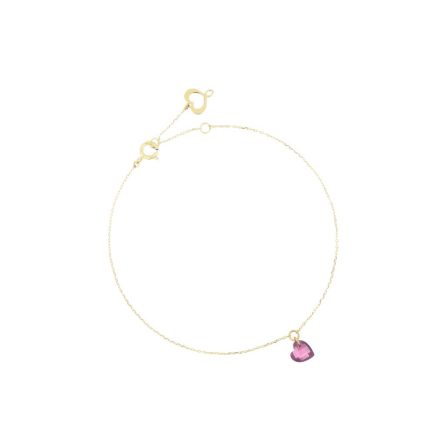 Bracciale cuore nudo rosa Maman et Sophie BRCUNRO