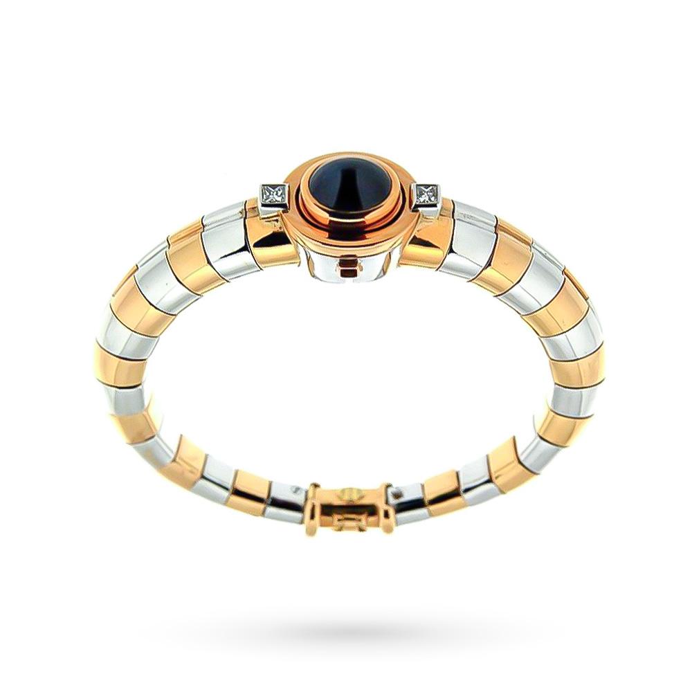 Bracciale Nouvelle Bague oro schiava zaffiro blu 7,15ct