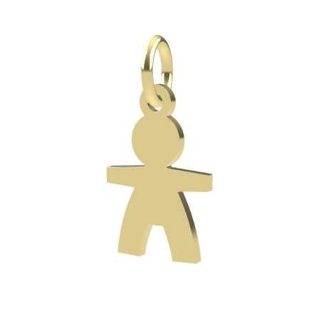 18kt yellow gold Child pendant Dedie