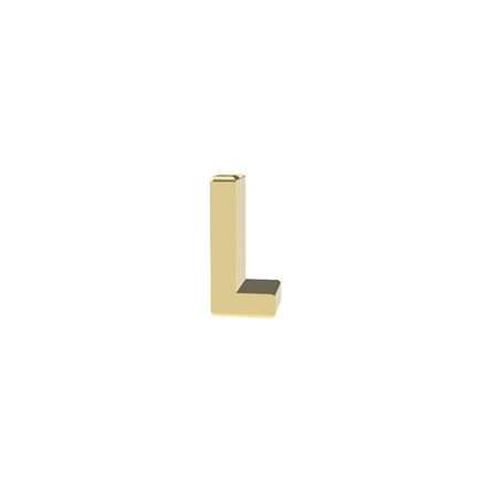 yellow gold Letter L Charm for Dedie Bracelets