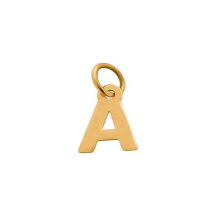 Colgante con inicial en oro amarillo de 18 kt