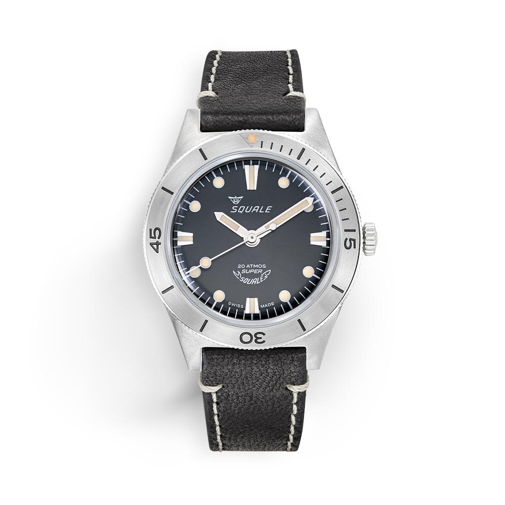 Super-Squale Sunray Black Leather SUPERSSBK.PN 38,00 mm