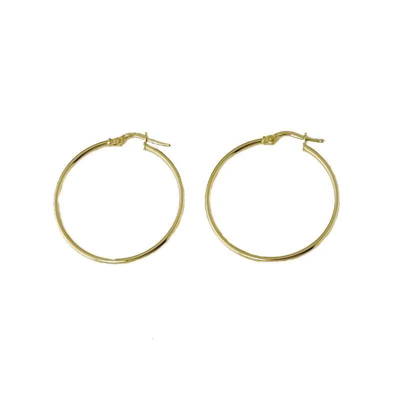 Pendientes aro lisos varilla redonda 1mm 20mm