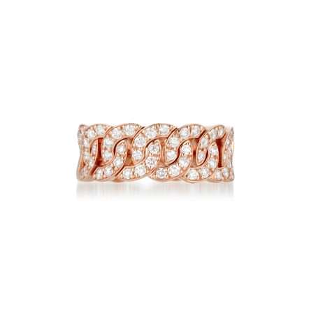 Anello Buonocore Noon oro rosa 18 kt diamanti bianchi