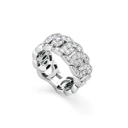 Anello Buonocore Noon oro bianco 18 kt diamanti bianchi