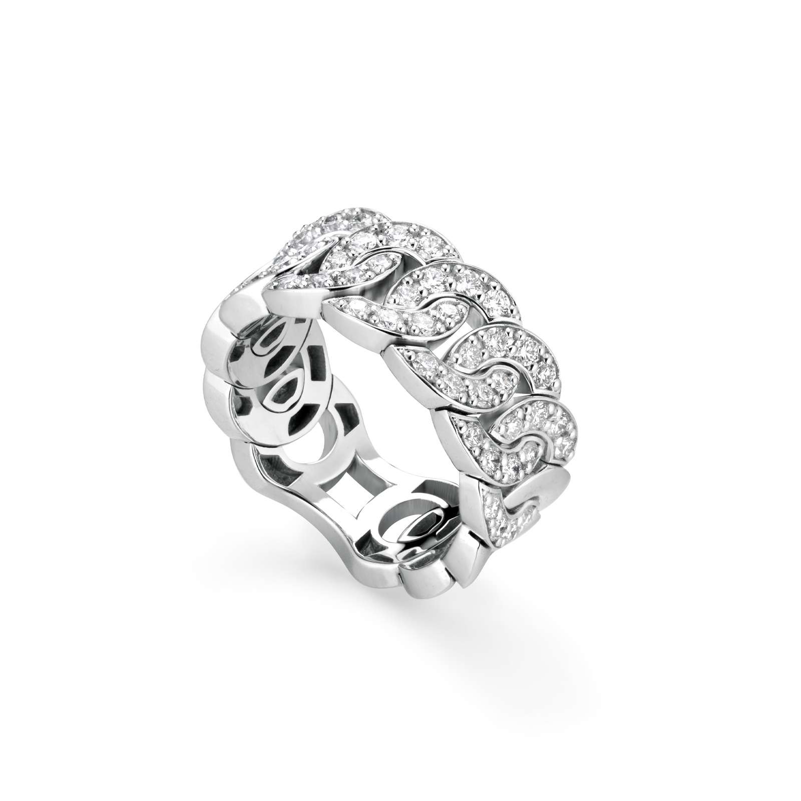 Anello Buonocore Noon oro bianco 18 kt diamanti bianchi