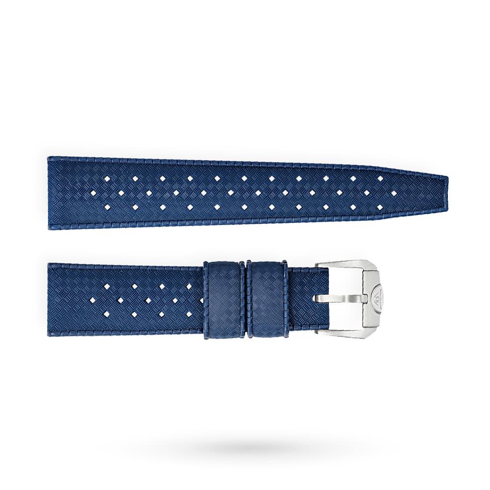 Cinturino Squale Homage Tropic Rubber Blue 22mm