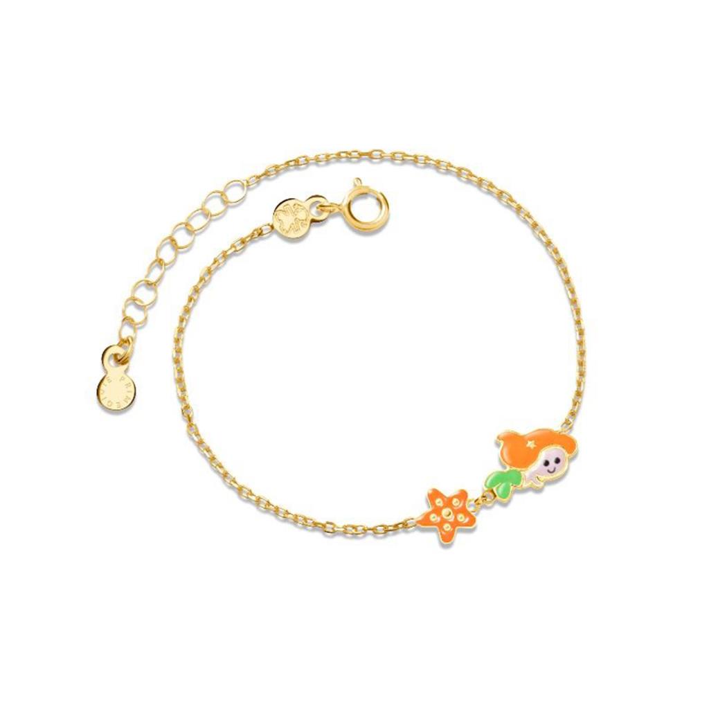 Bracciale leBebe PMG091 Primegioie Fiabe Sirenetta oro giallo