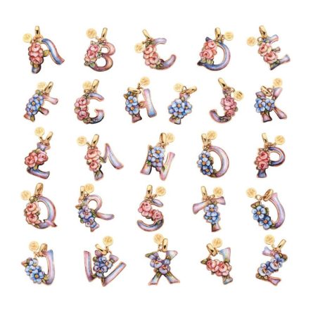 Colgante con letras del alfabeto de Gabriella Rivalta