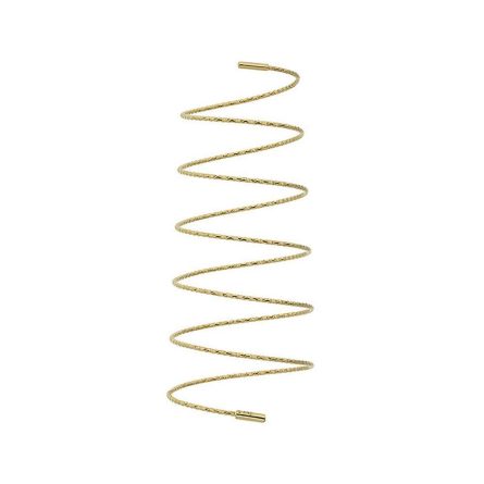 Long Spiral Yellow Gold Wire Ring MagicWire