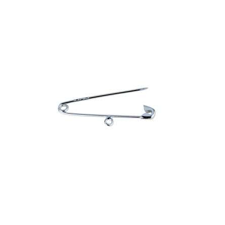 18kt gold safety pin with 35mm long ring