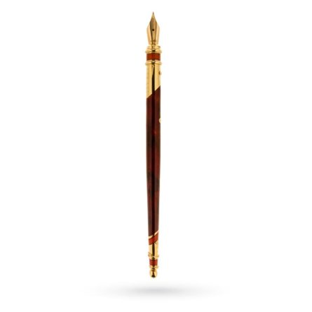 Penna cannuccia Nouvelle Bague oro argento smalto
