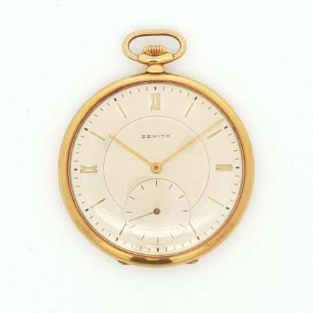 Zenith Oro giallo 18kt Manuale Silver 46 mm