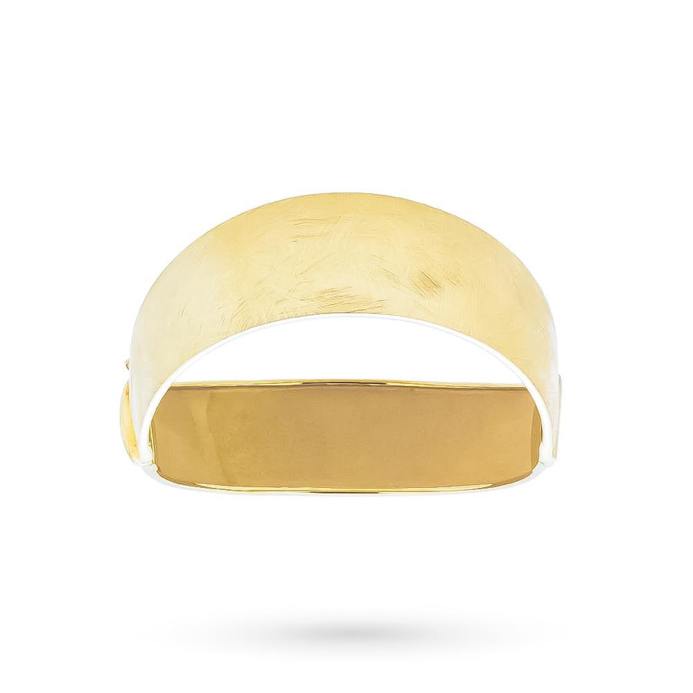 Bracciale rigido oro giallo 18kt manetta setata