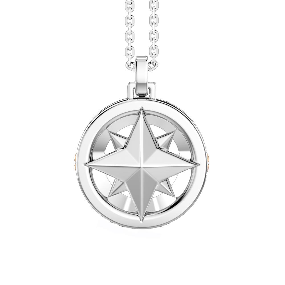Collana Zancan ESC120R pendente Rosa dei Venti